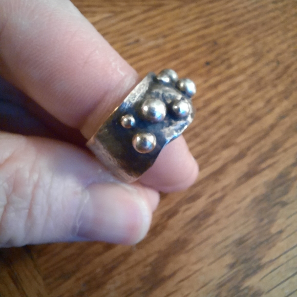 Handmade OOAK Sterling & Brass Ring - Picture 9 of 9